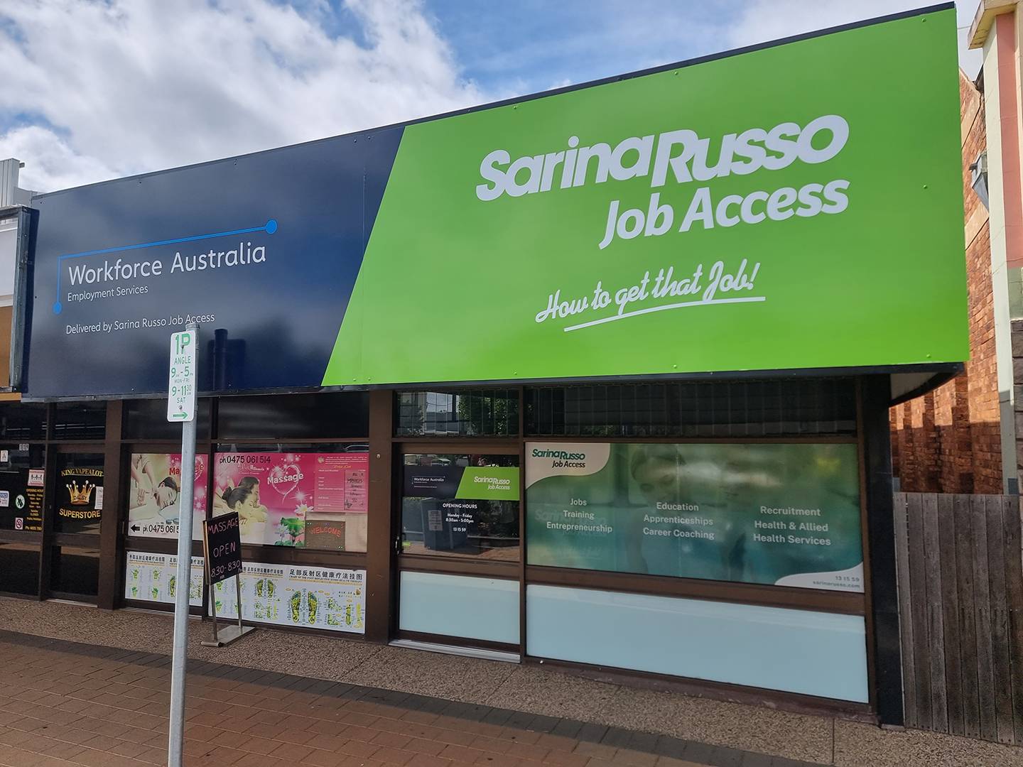 Sarina Russo Building Signage Dalby
