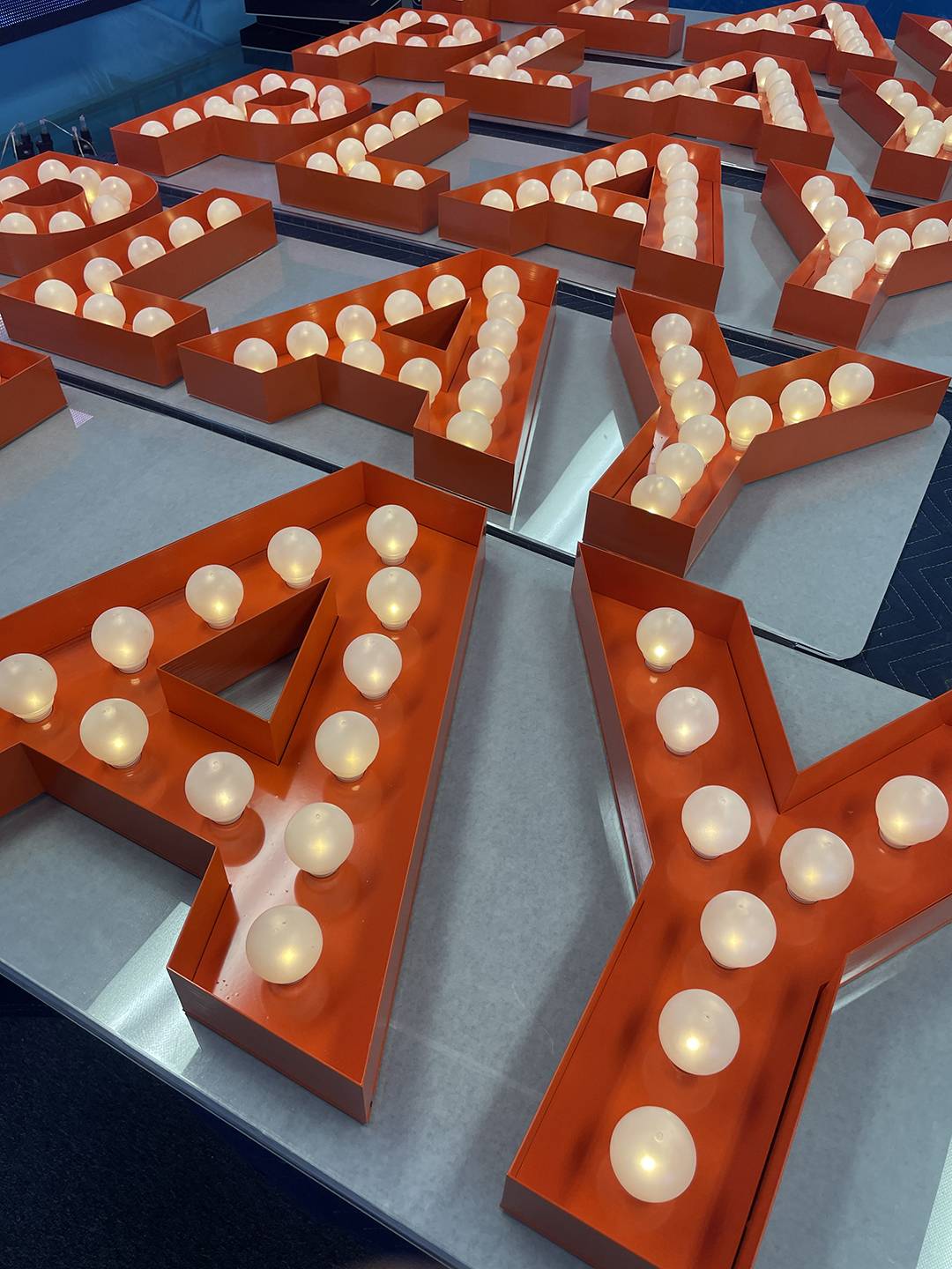 Bonds 3D Printed PLAY Letters