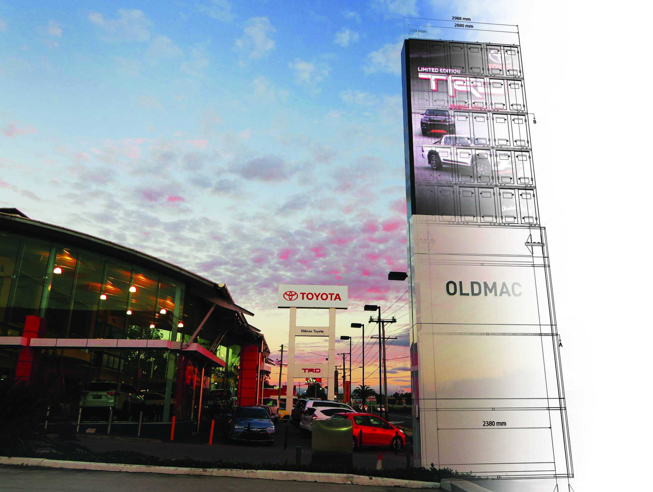 Oldmac Digital Pylon Wireframe