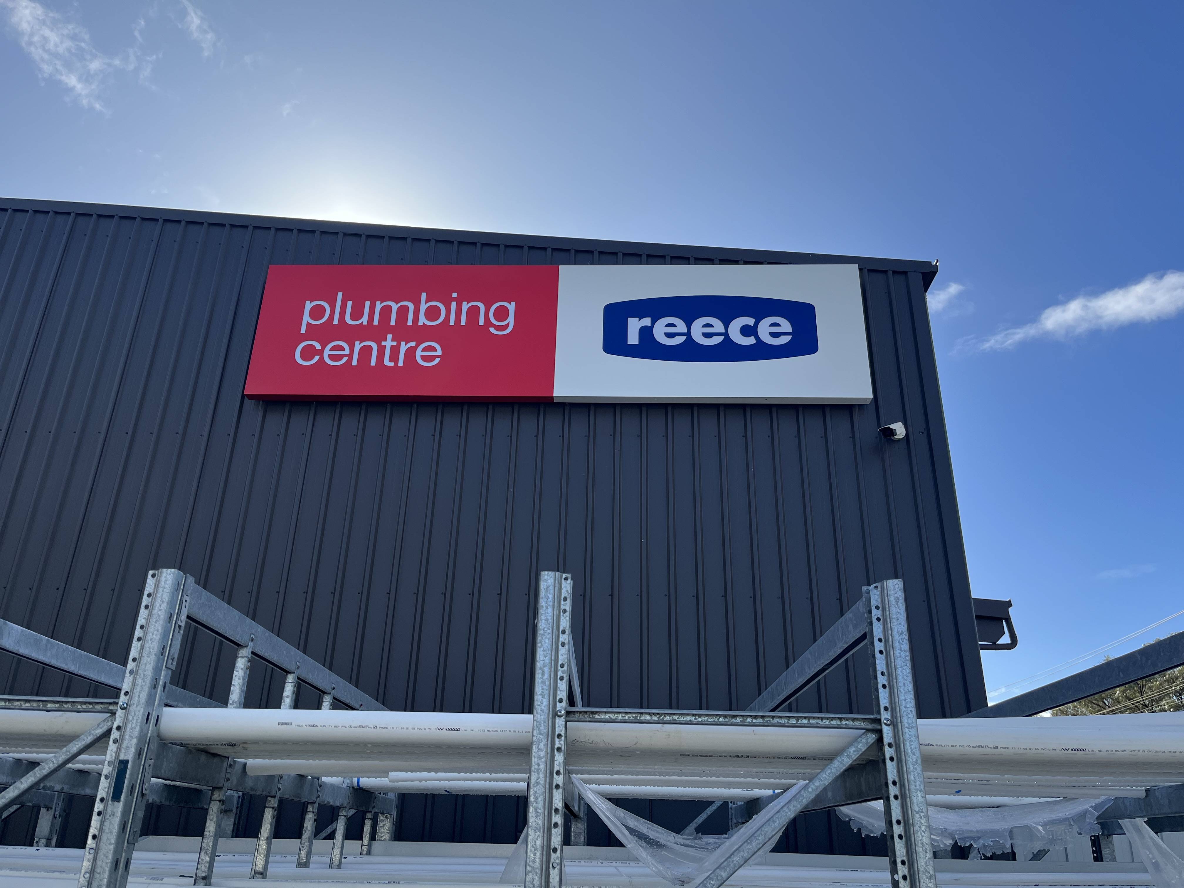 Reece Plumbing Building Signage