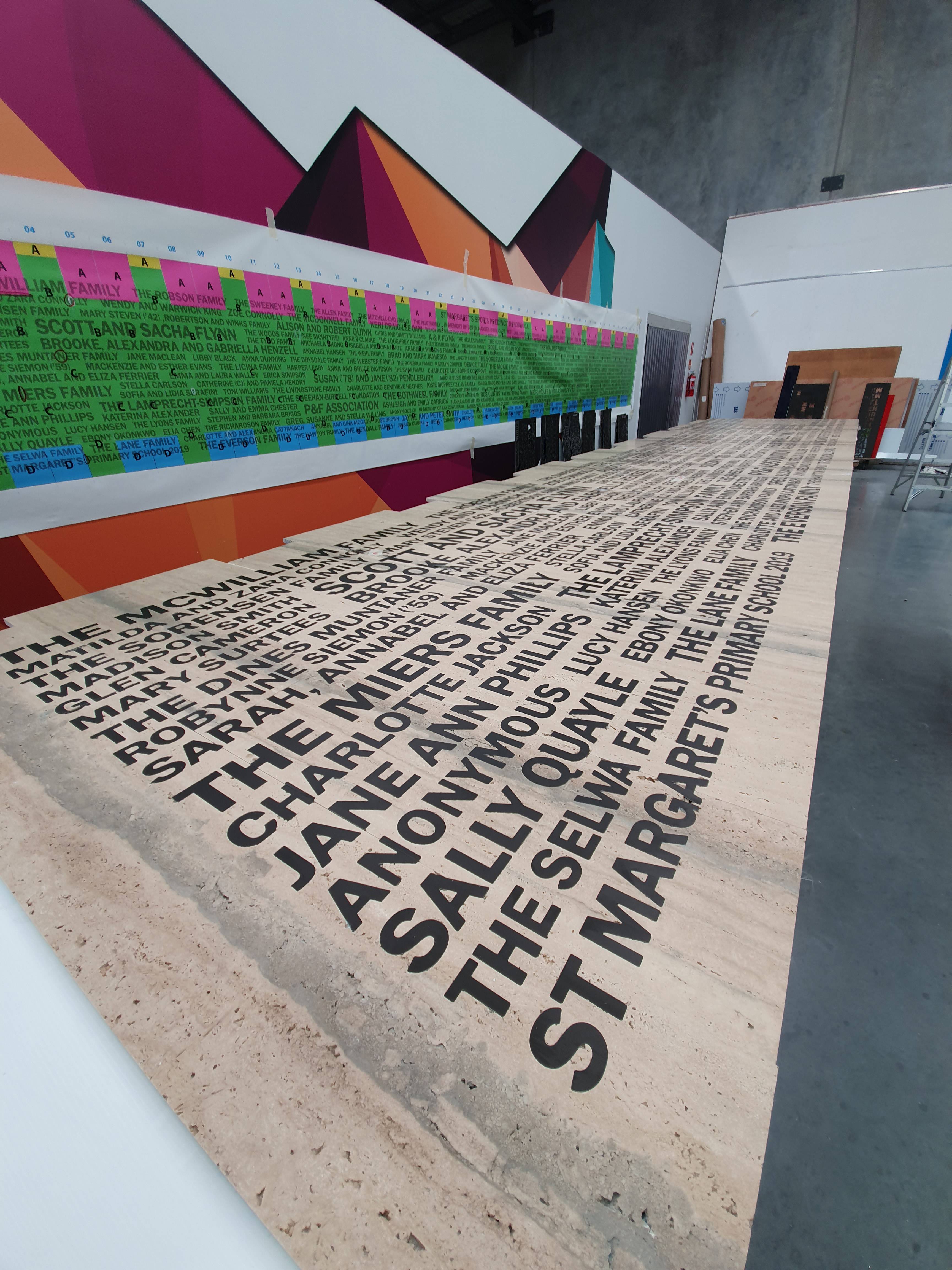 cnc routed donor wall