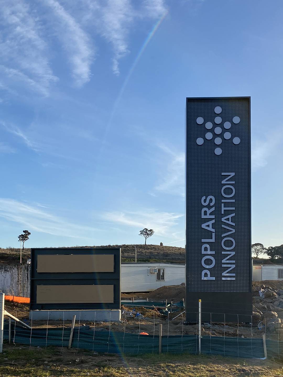 BMD Poplars Pylon Installed 