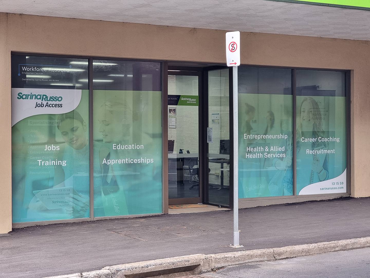 Sarina Russo Building Signage Toowoomba