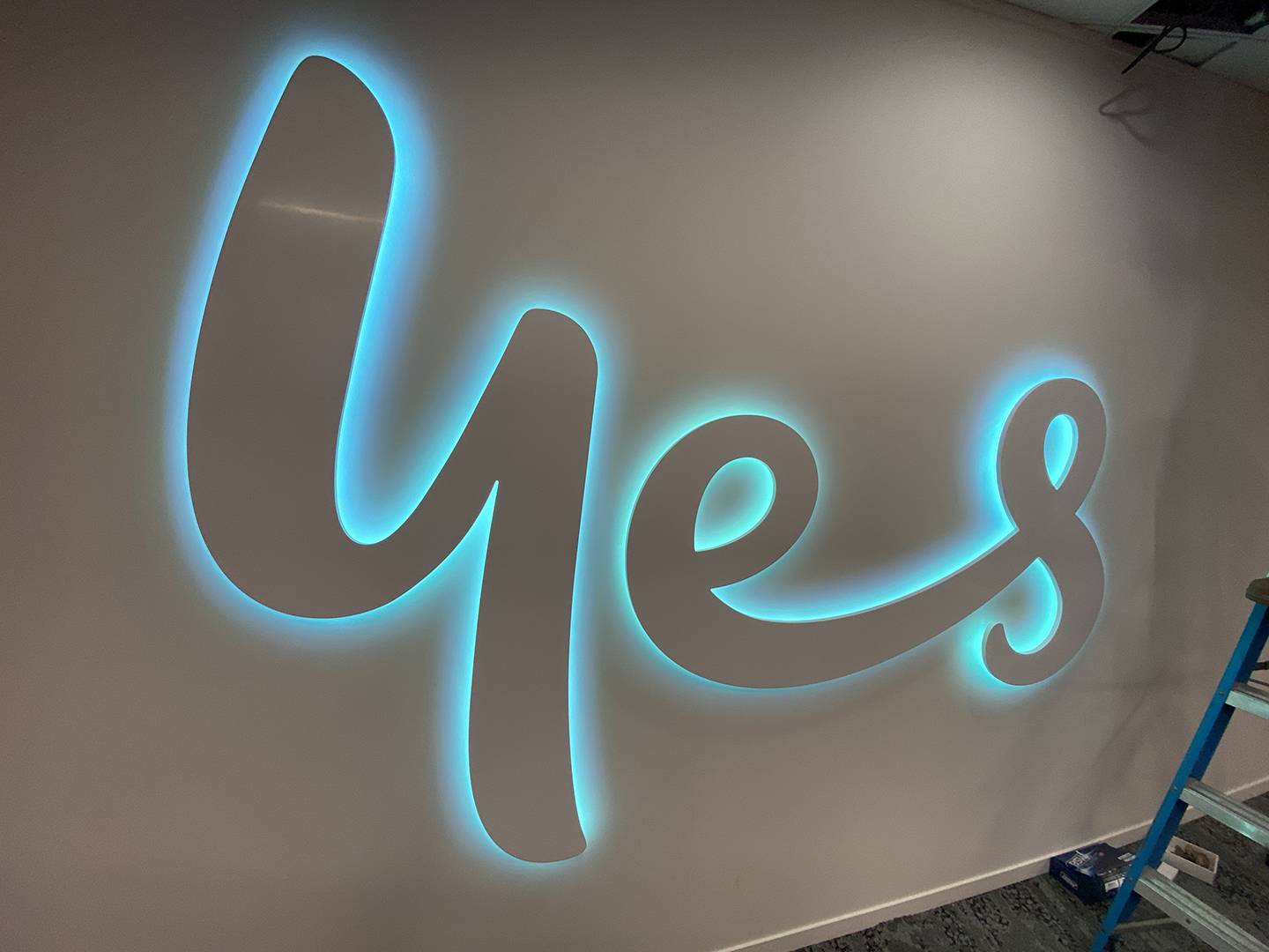 Optus Yes RGB Illuminated Sign