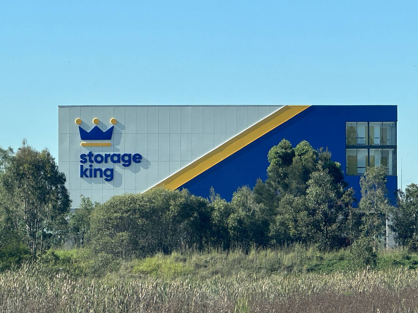 Storage King Illuminated Building Signage